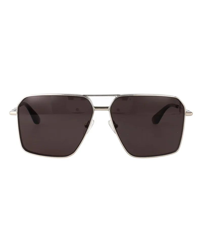 Alexander McQueen Sonnenbrille - Silber Silber