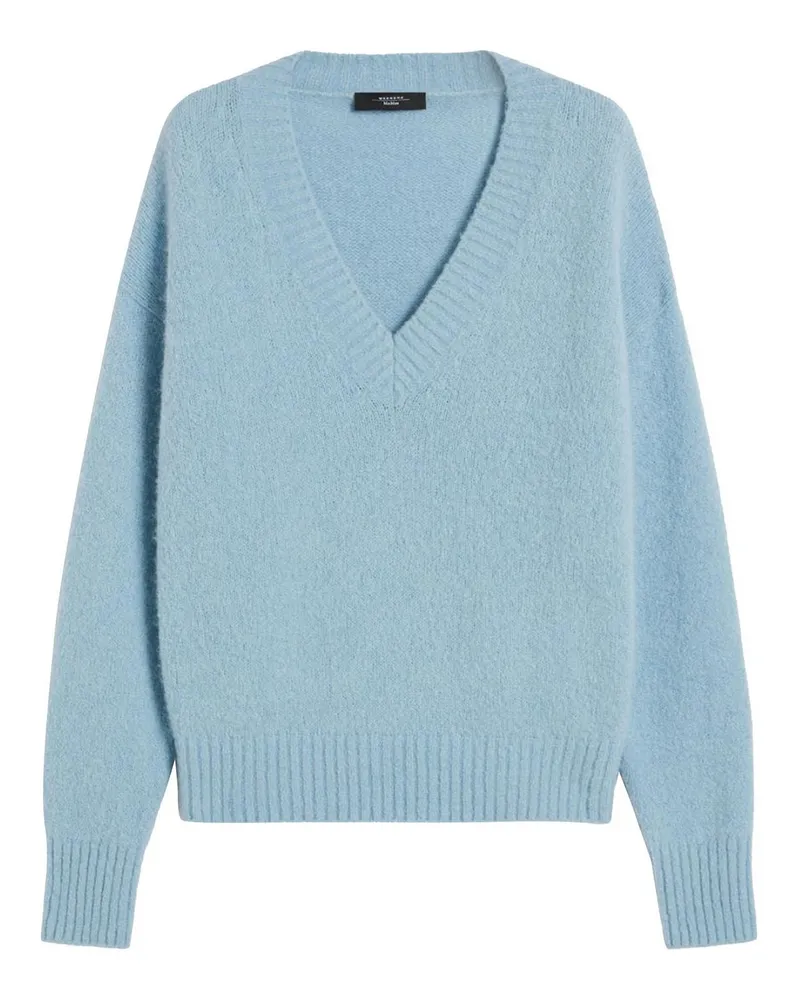 Max Mara U-Boot-Pullover - Hellblau Hellblau