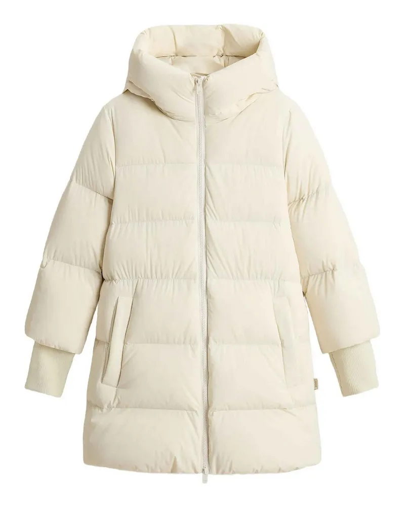 Woolrich Knielanger Mantel - Creme Creme