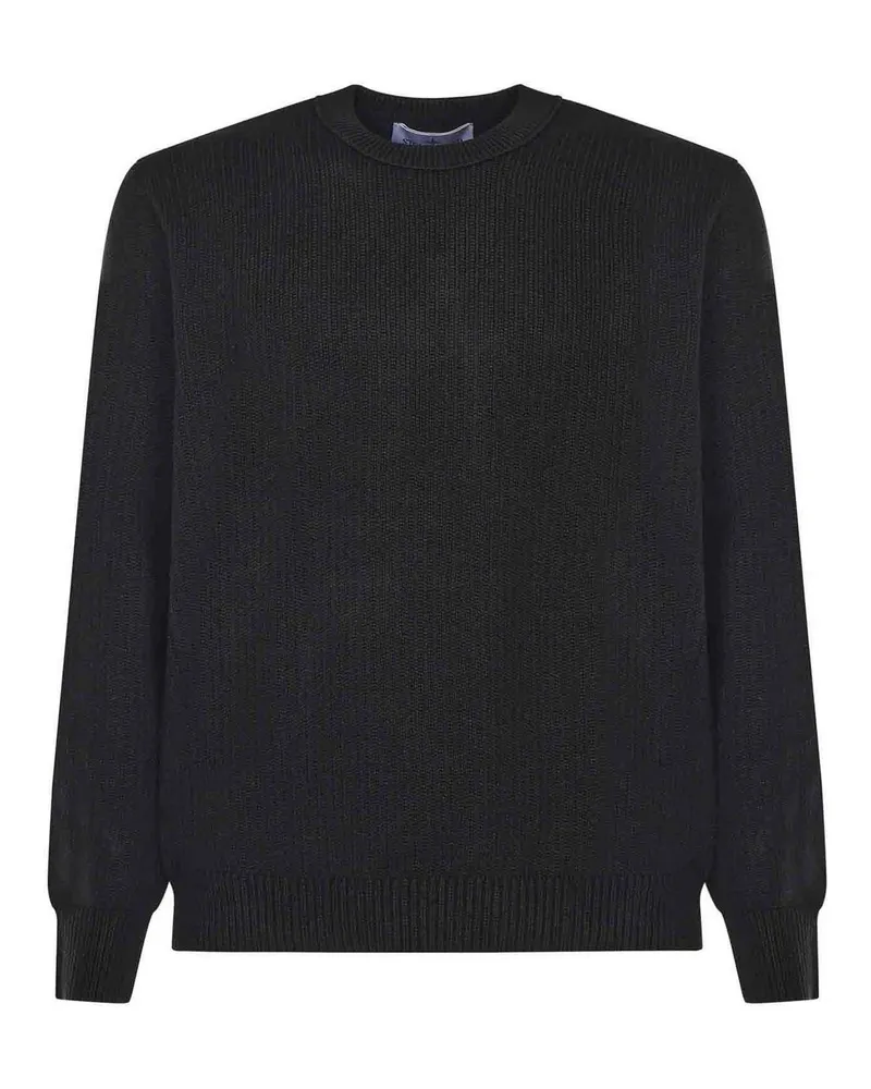 Stone Island Rundhalspullover - Schwarz Schwarz