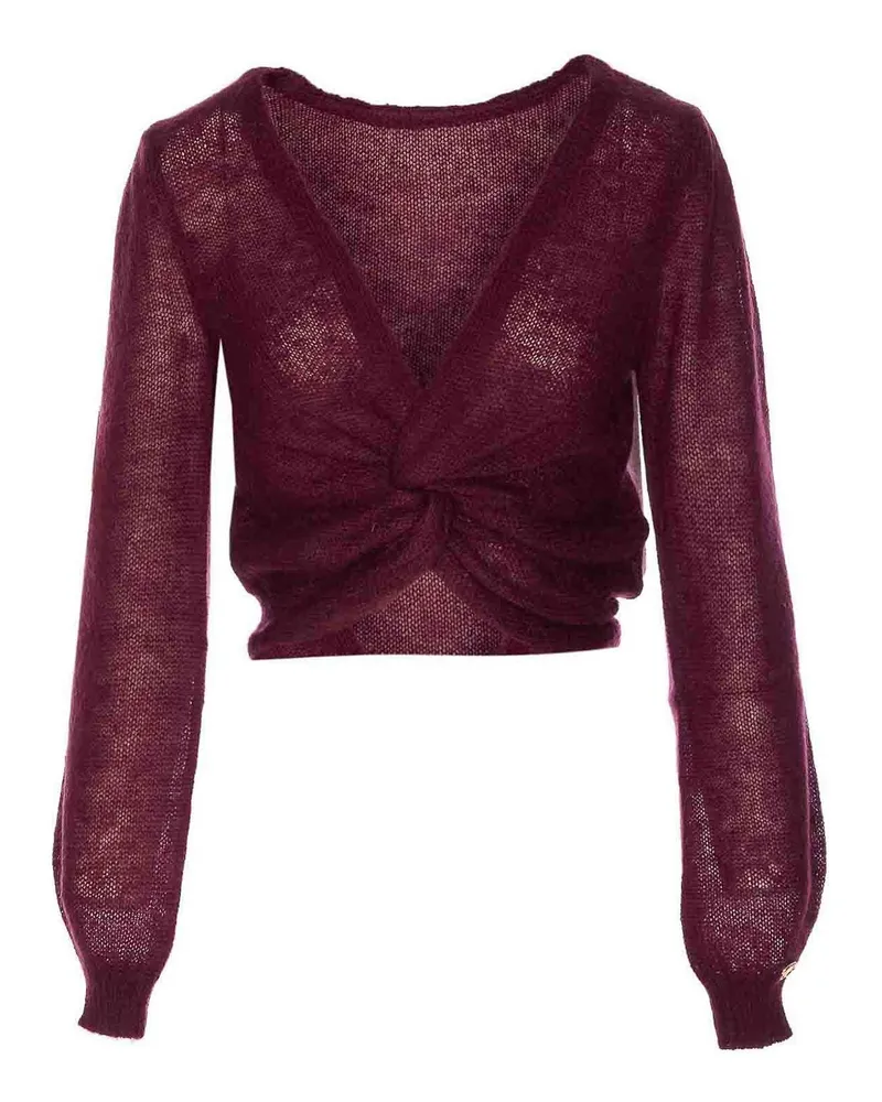 Twin-Set Rundhalspullover - Rot Rot