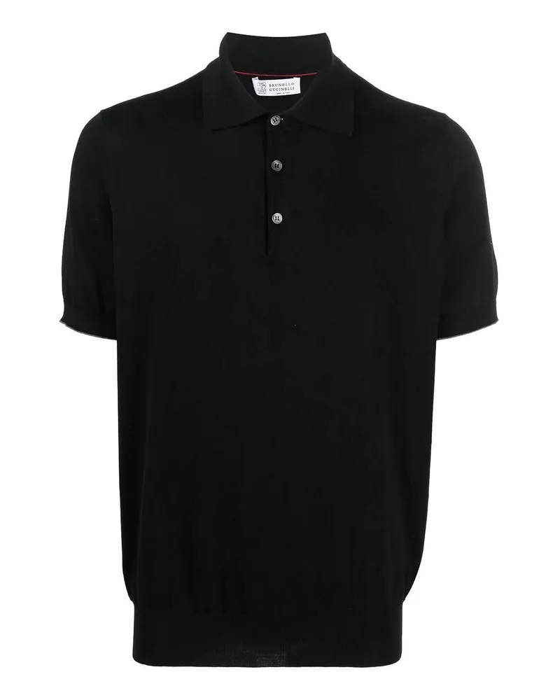 Brunello Cucinelli Poloshirt - Schwarz Schwarz
