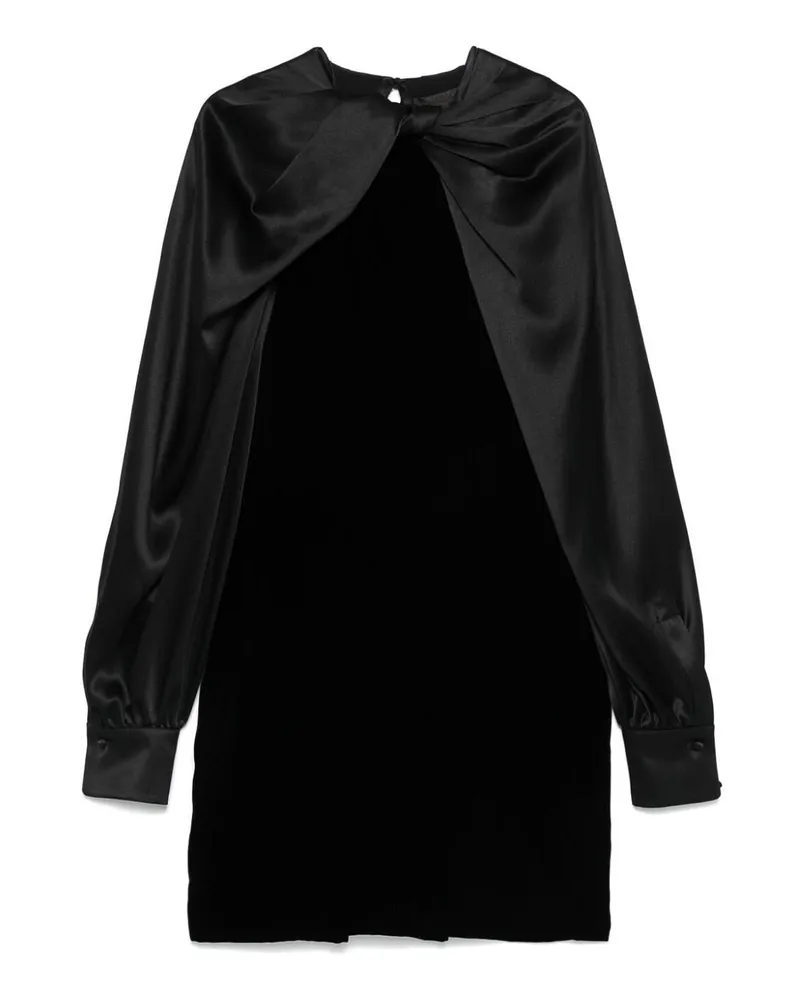 Max Mara Knielanges Kleid - Schwarz Schwarz