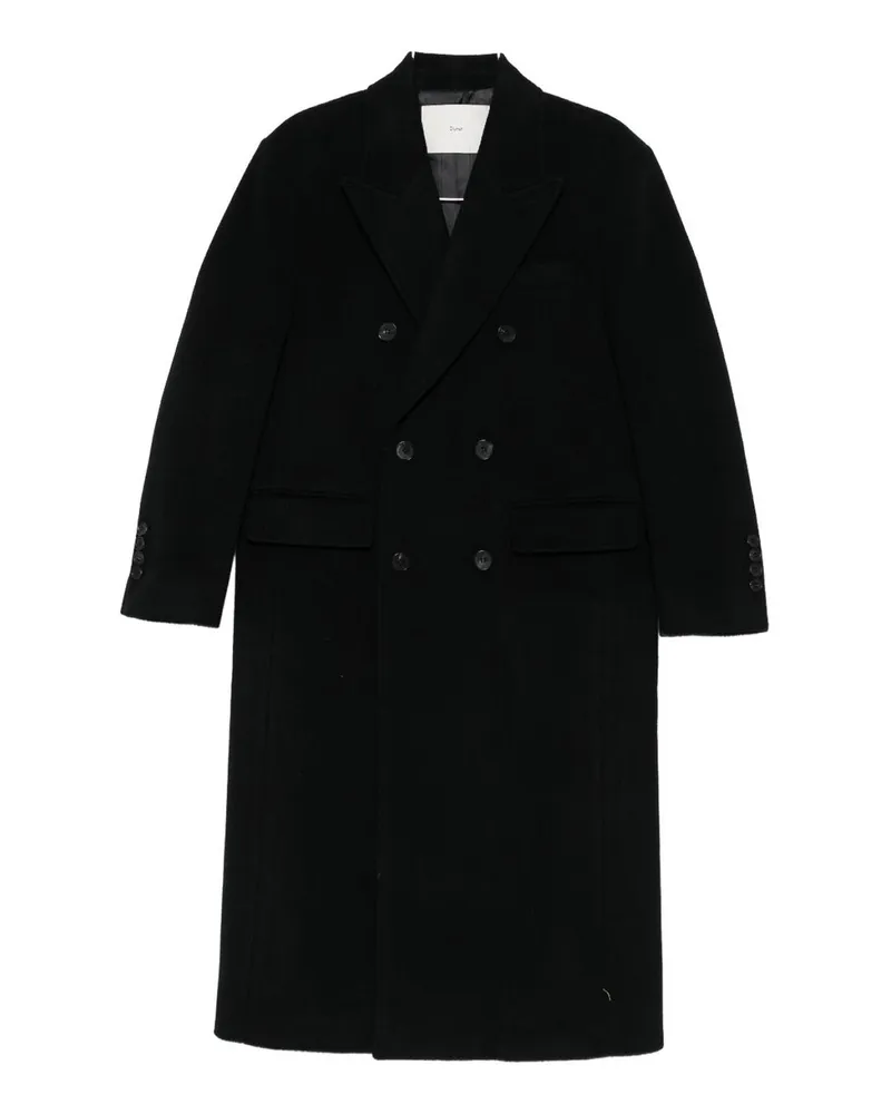 Dunst Knielanger Mantel - Schwarz Schwarz