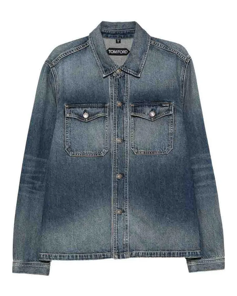 Tom Ford Hemd - Jeansblau Jeansblau