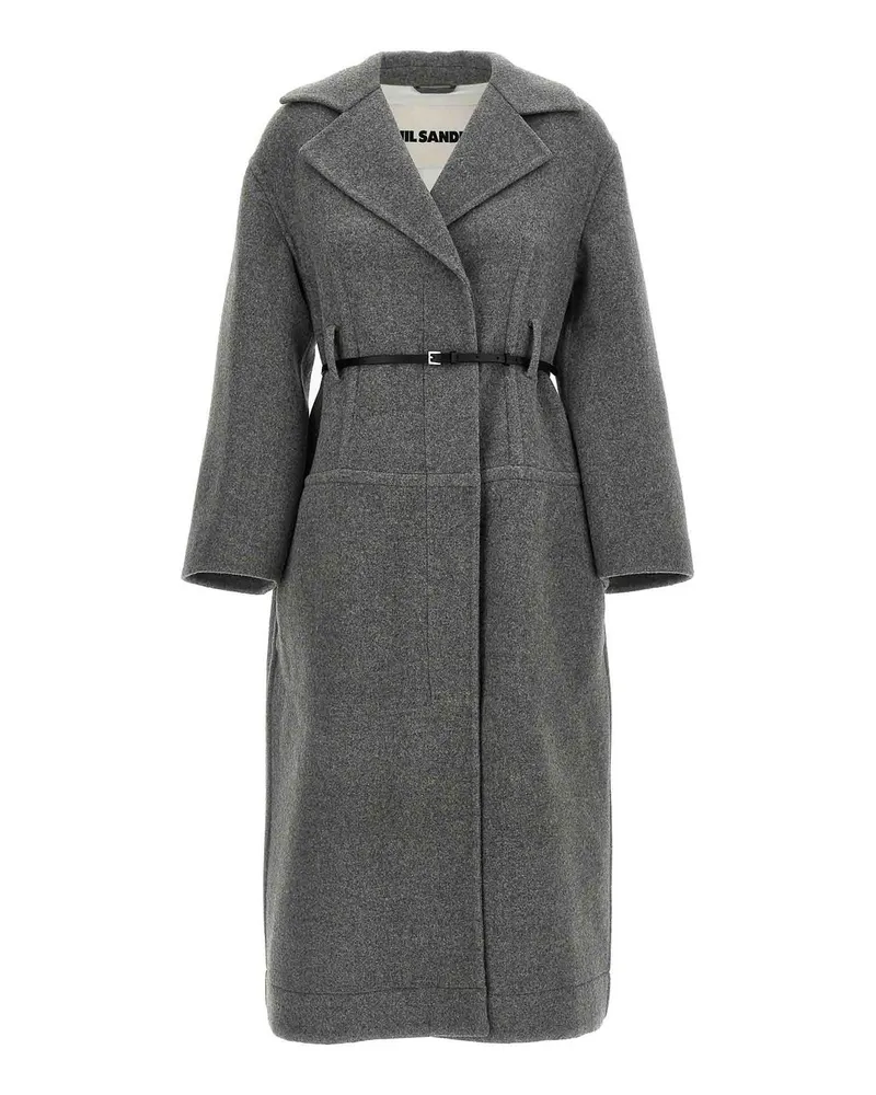 Jil Sander Kurzer Mantel - Grau Grau