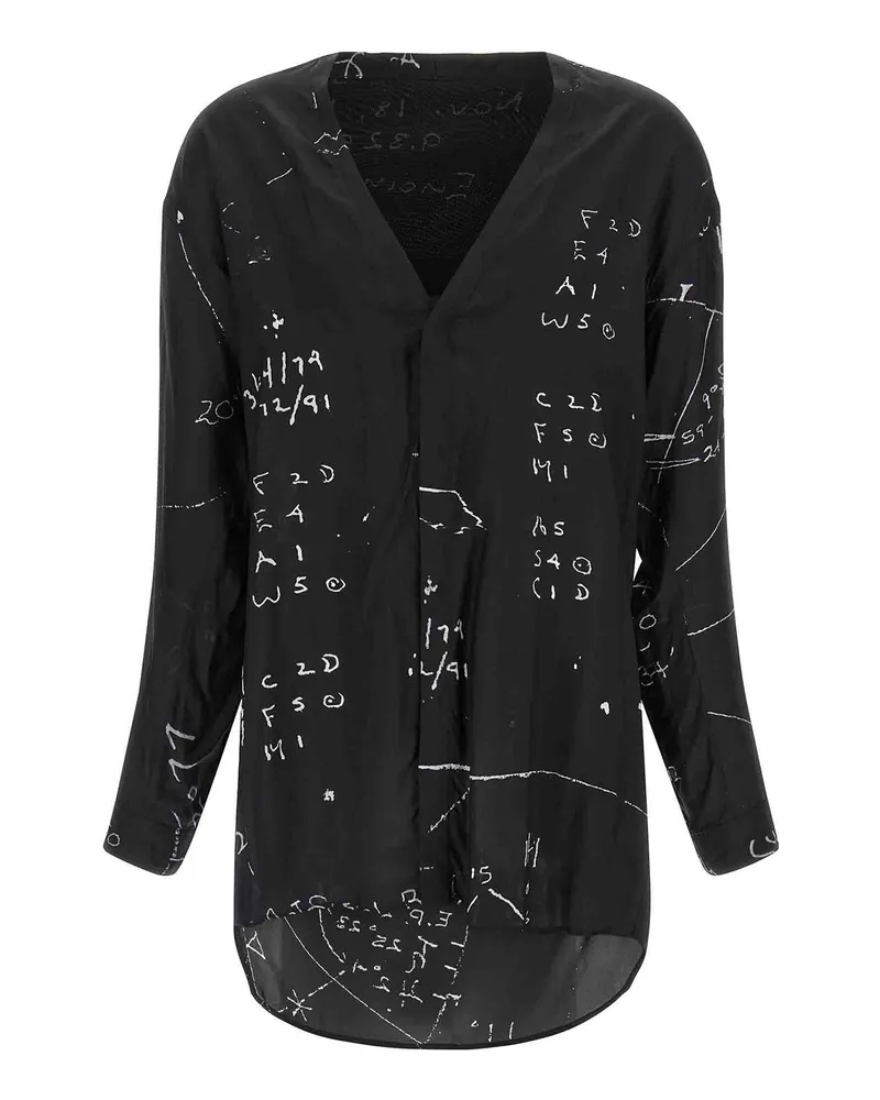 Rick Owens Hemd - Schwarz Schwarz