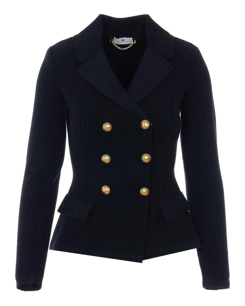 Elisabetta Franchi Rundhalspullover - Schwarz Schwarz