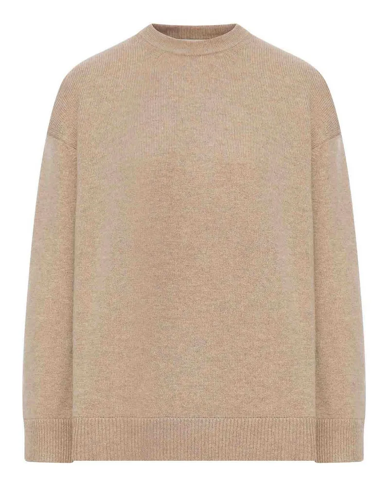 Max Mara Rundhalspullover - Nude Nude