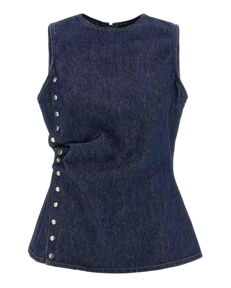 ROTATE Birger Christensen Top - Blau Blau