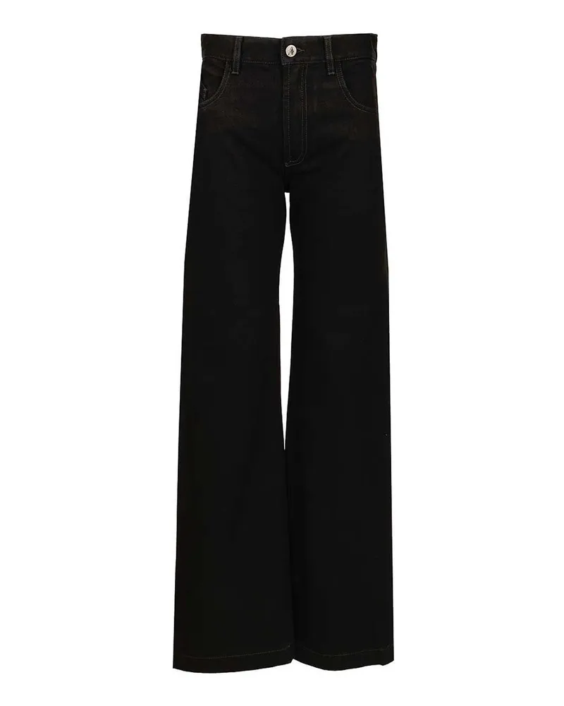 ATTICO Straight Leg Jeans - Schwarz Schwarz