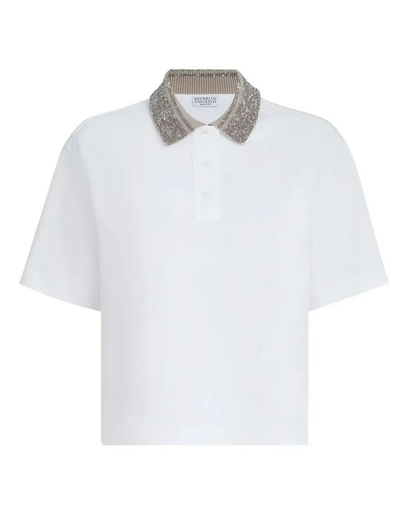 Brunello Cucinelli Poloshirt - Weiß Weiß