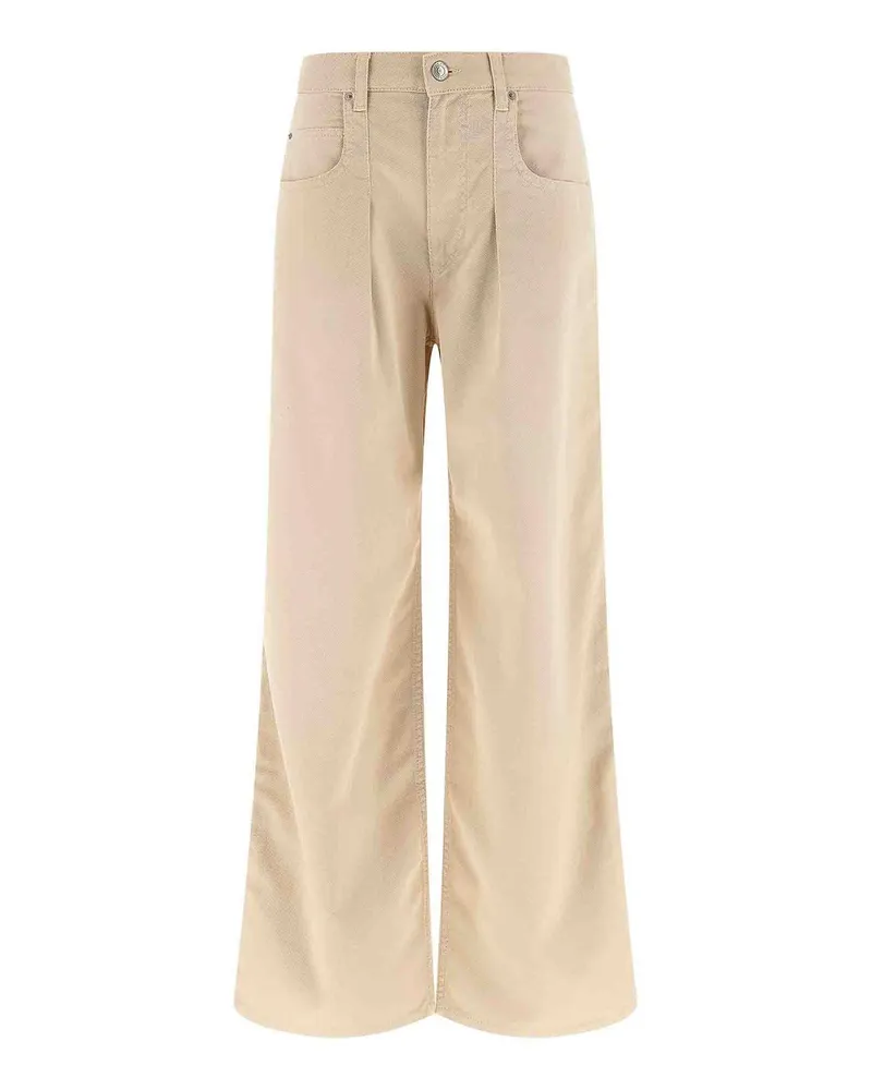 Isabel Marant Straight Leg Jeans - Beige Beige