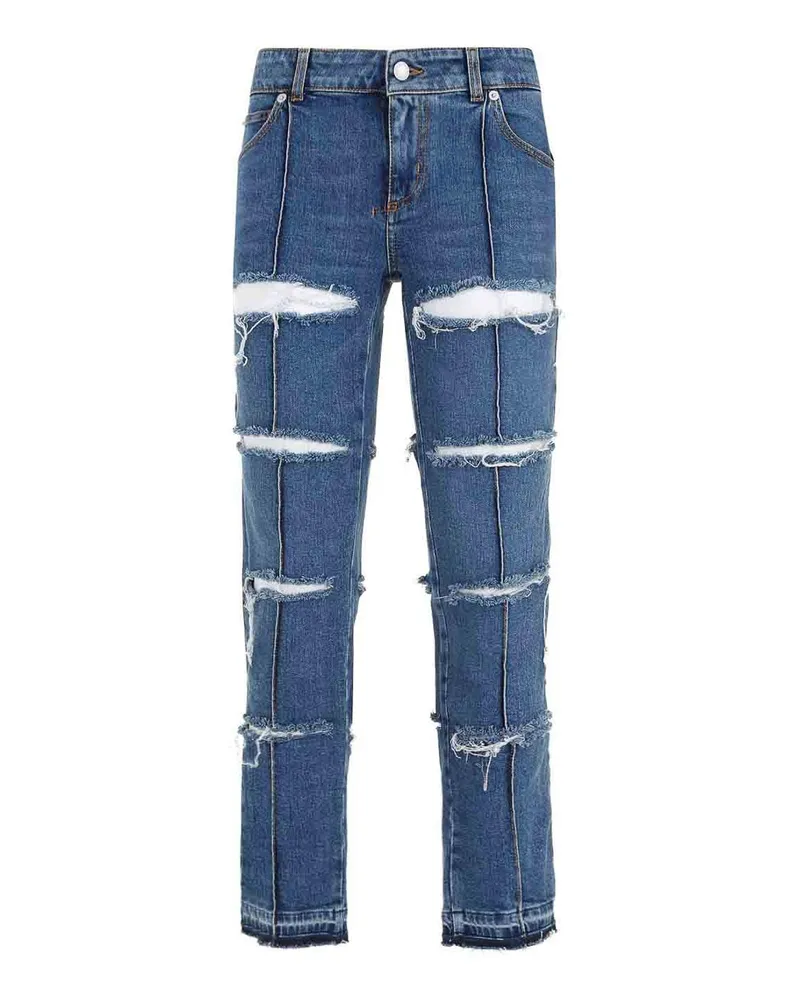 Alexander McQueen Straight Leg Jeans - Blau Blau