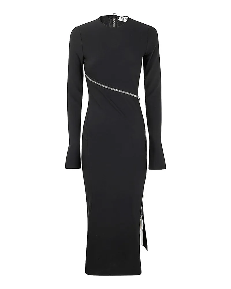 ATTICO Knielanges Kleid - Schwarz Schwarz