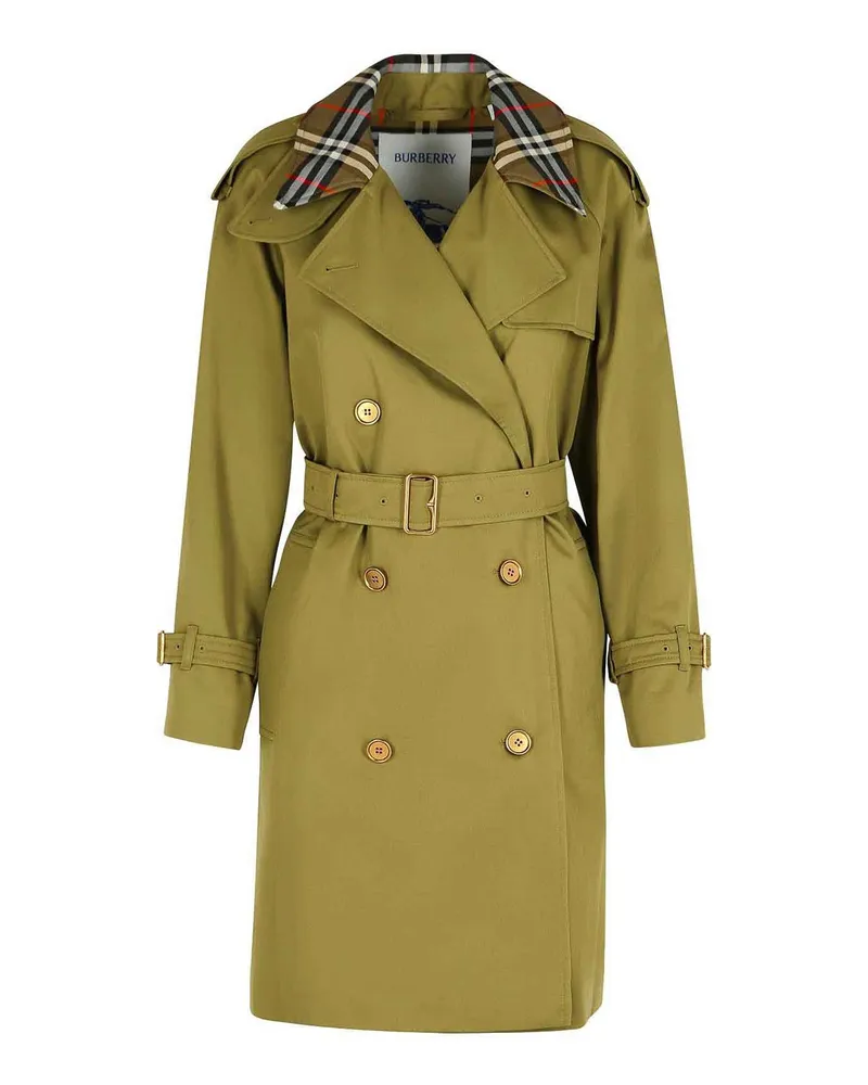 Burberry Kurzer Mantel - Grün Grün