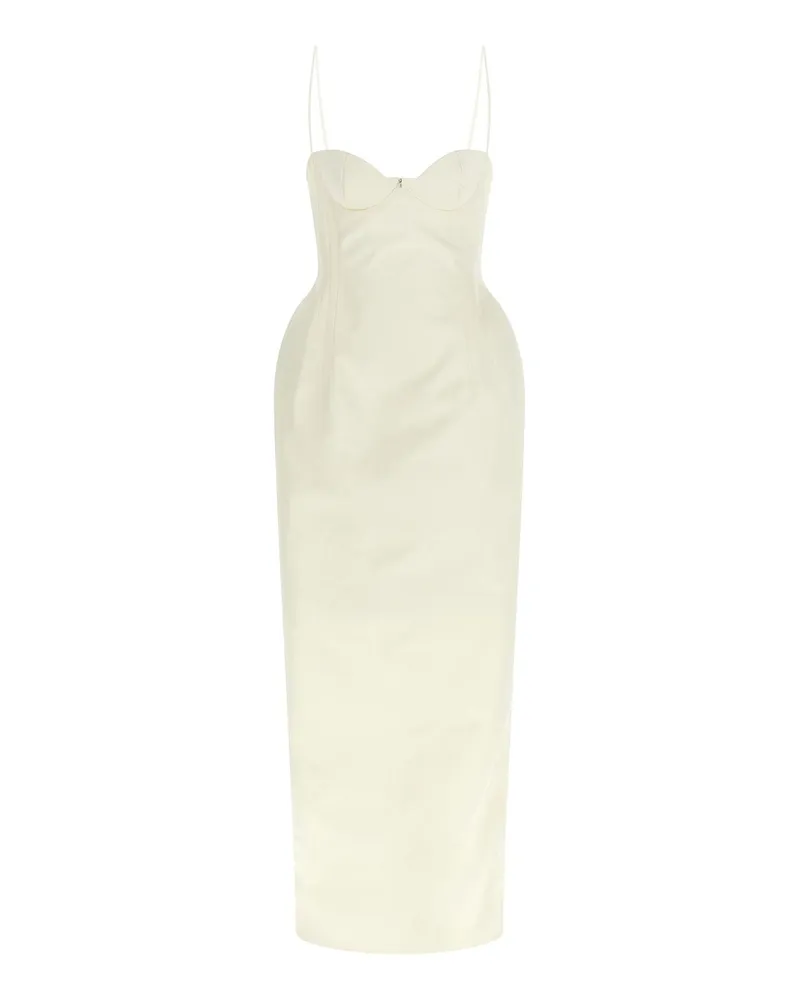Magda Butrym Knielanges Kleid - Weiß Weiß