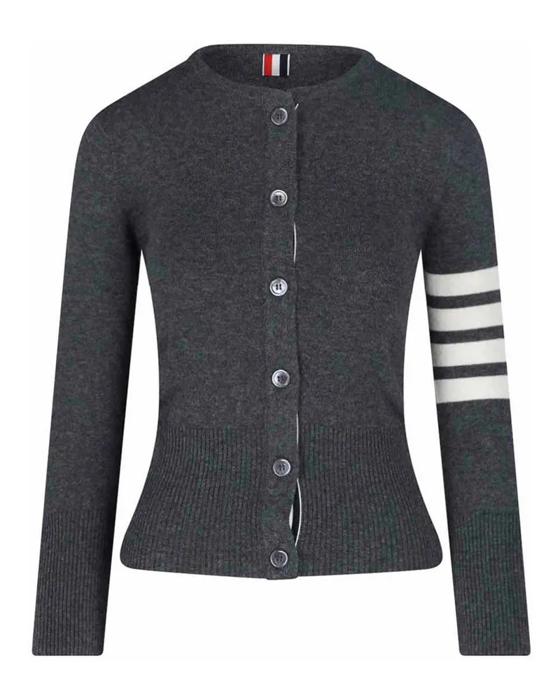 Thom Browne Cardigan - Grau Grau