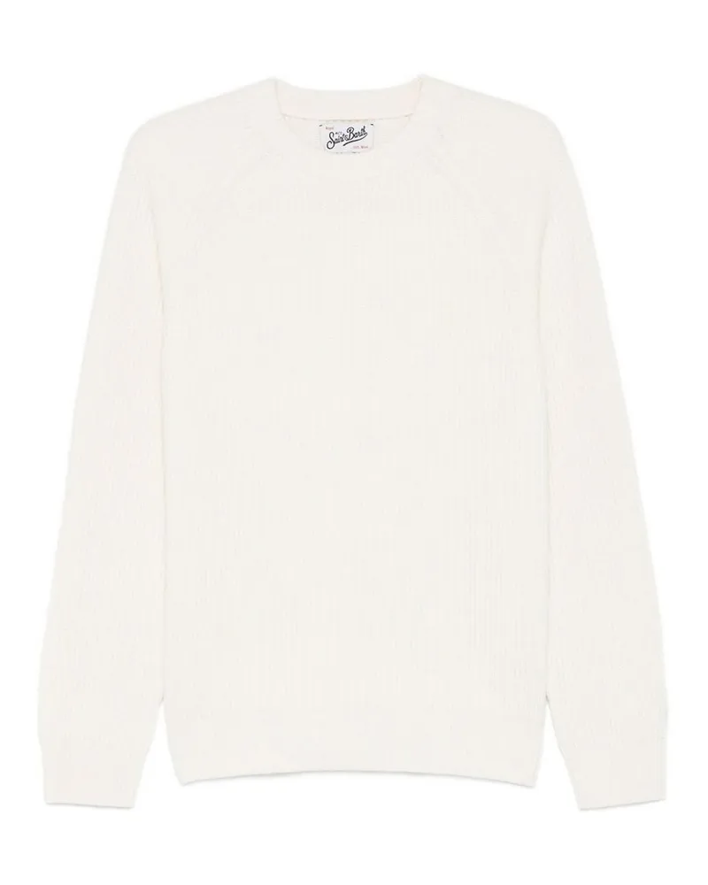 MC2 Saint Barth Rundhalspullover - Weiß Weiß