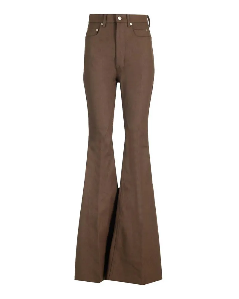 Rick Owens Bootcut Jeans - Braun Braun