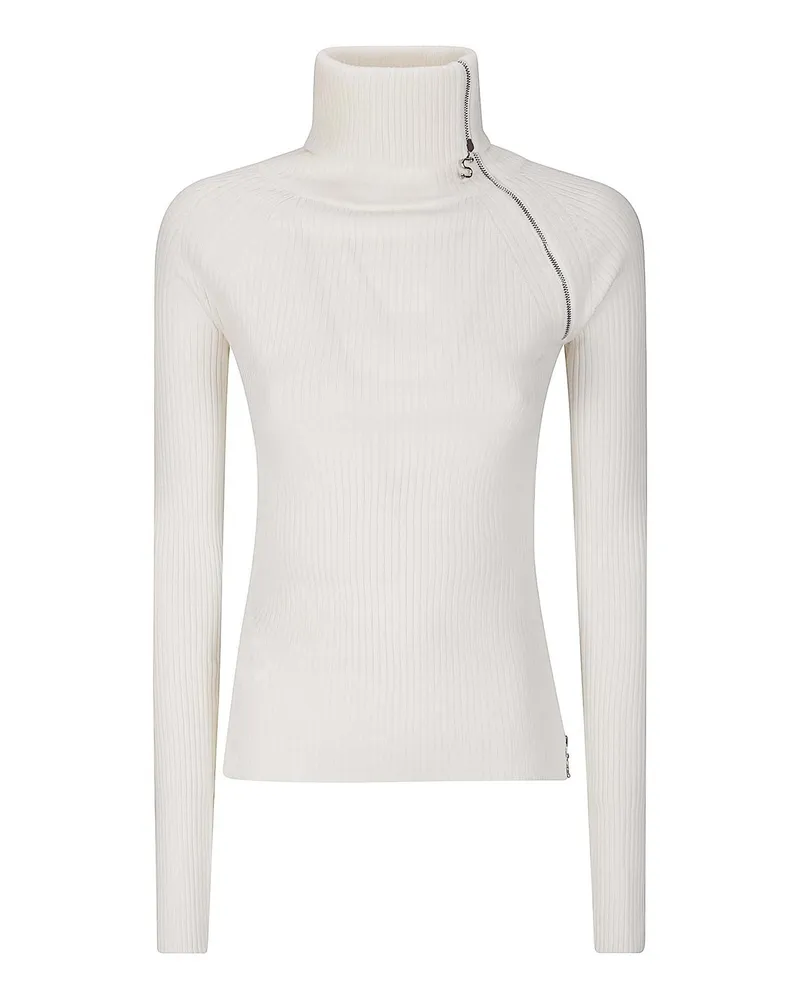 SPORTMAX Rollkragenpullover - Weiß Weiß