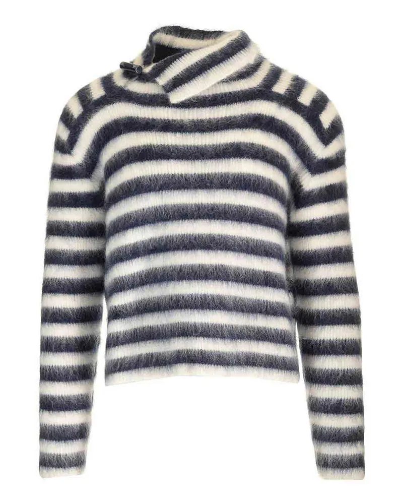 Jacquemus Rundhalspullover - Weiß Weiß