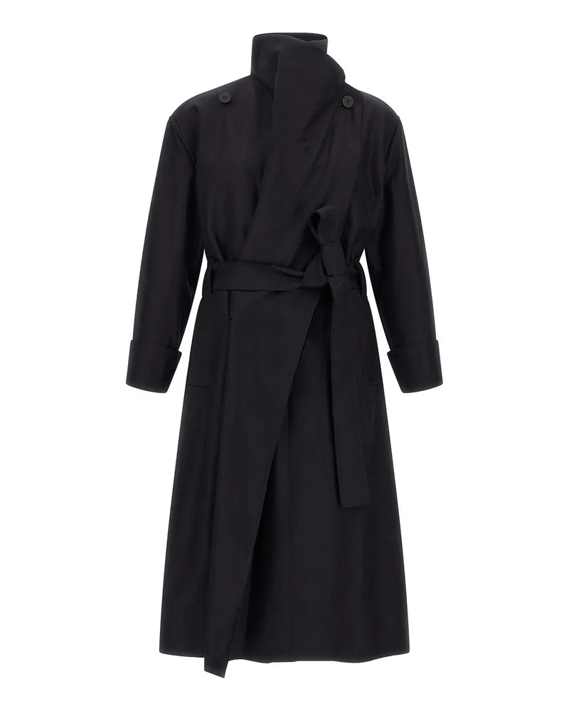 Issey Miyake Trenchcoat - Schwarz Schwarz