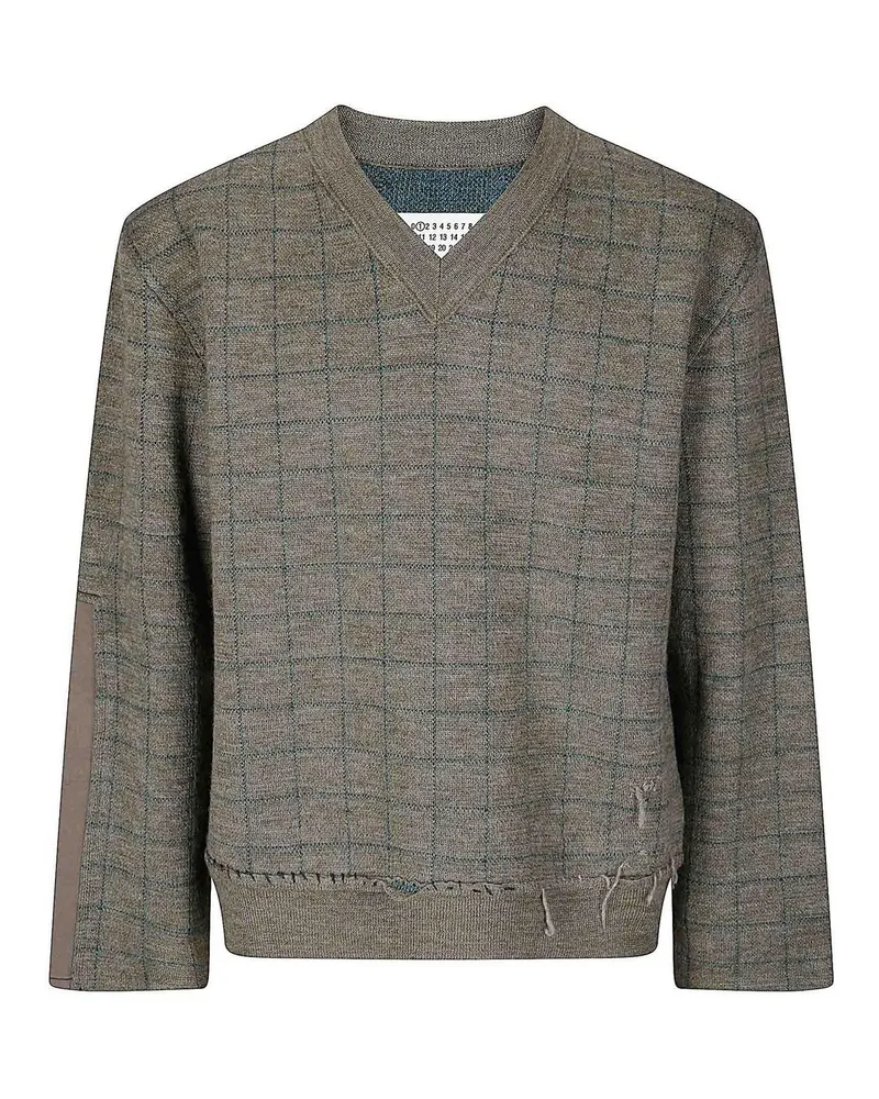 Maison Margiela V-Pullover - Grün Grün