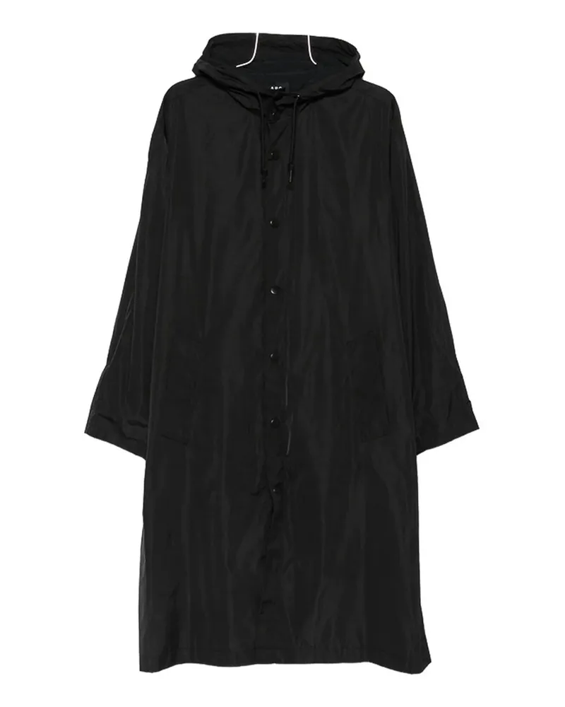 A.P.C. A. P.C. Langer Mantel - Schwarz Schwarz