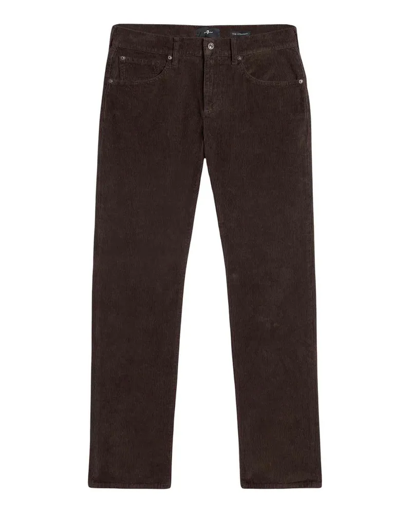 7 for all mankind Straight Leg Jeans - Braun Braun