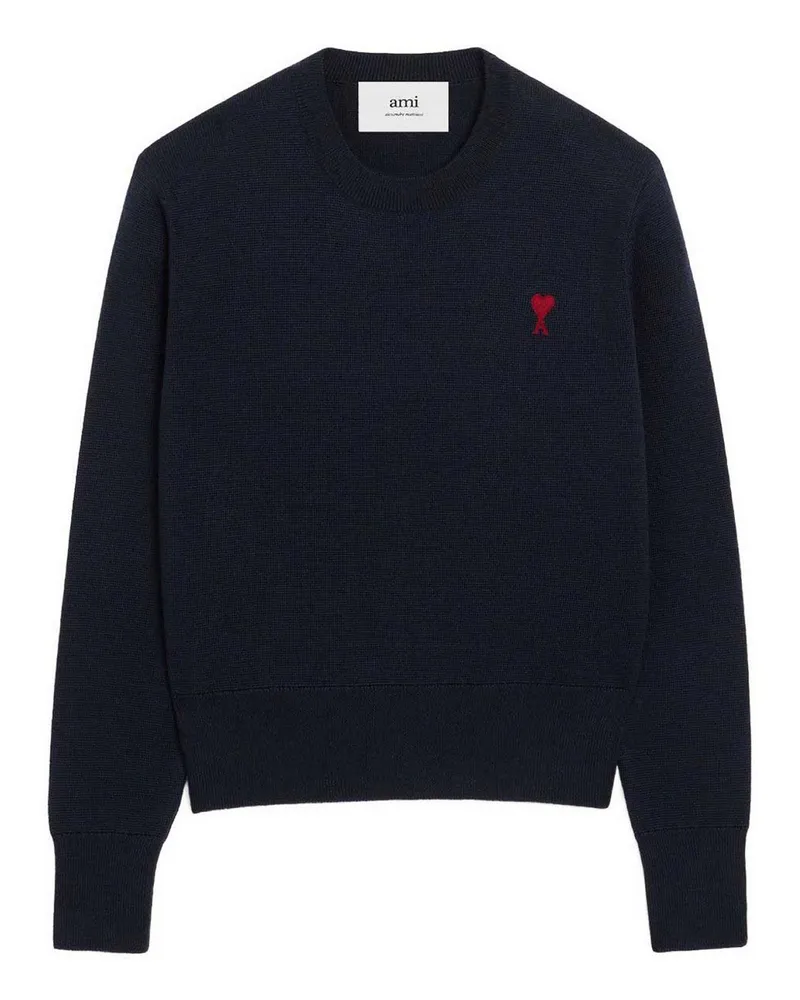 AMI Paris Rundhalspullover - Blau Blau