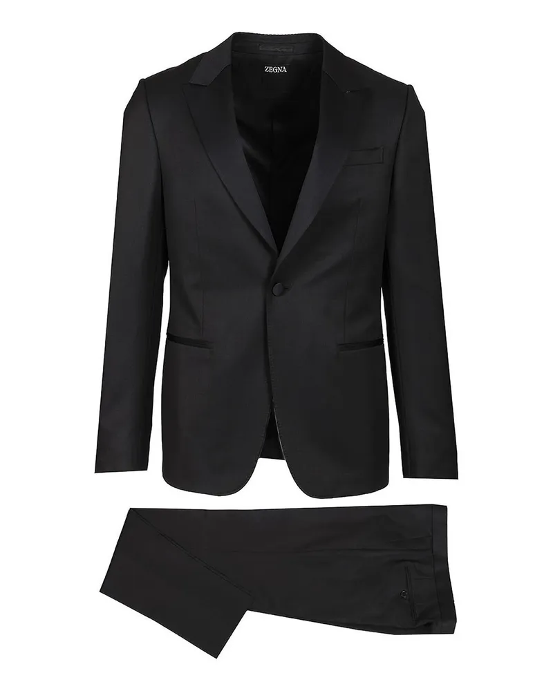 Ermenegildo Zegna Eleganter Anzug - Schwarz Schwarz