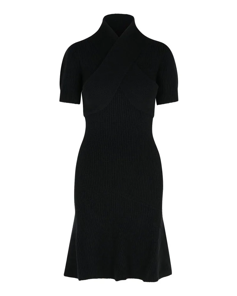 Patou Knielanges Kleid - Schwarz Schwarz