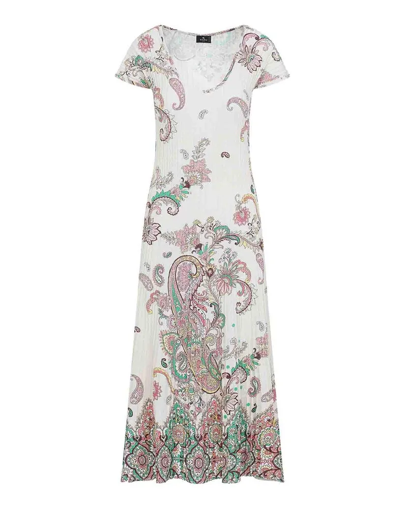 Etro Knielanges Kleid - Weiß Weiß