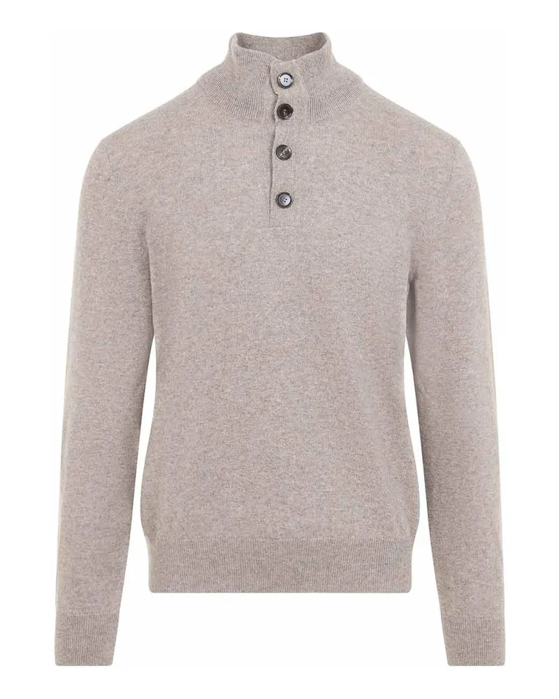 Brioni Rundhalspullover - Beige Beige