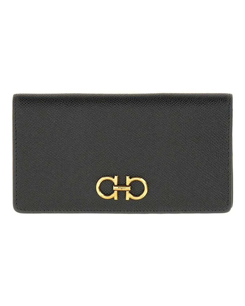 Ferragamo Portemonnaie - Schwarz Schwarz