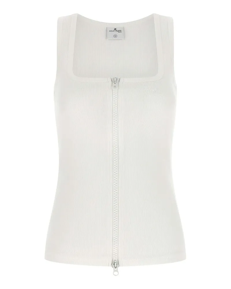 Courrèges Top - Weiß Weiß