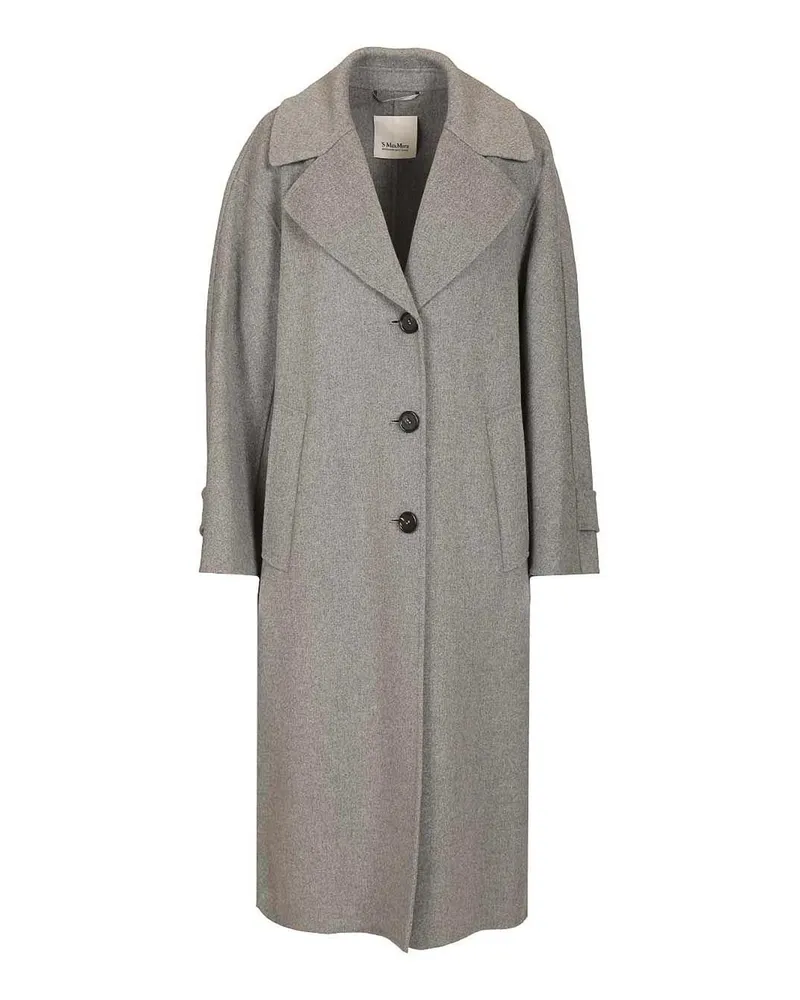 Max Mara Knielanger Mantel - Grau Grau