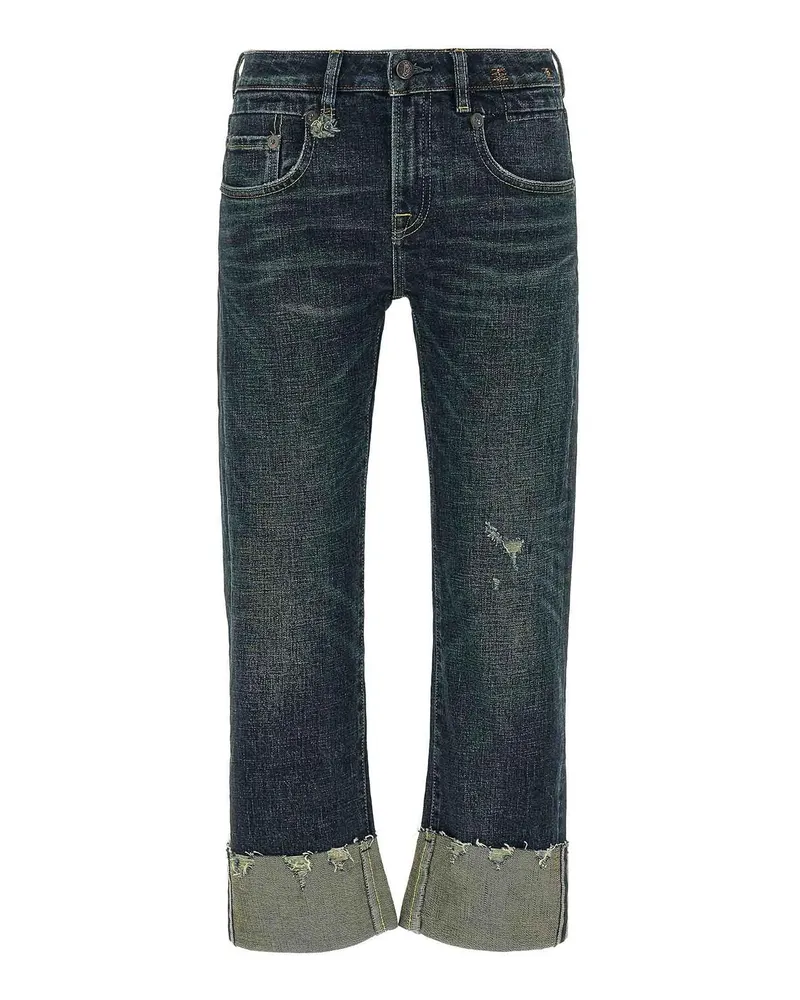 R13 Straight Leg Jeans - Blau Blau