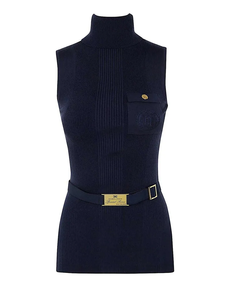 Elisabetta Franchi Rollkragenpullover - Blau Blau