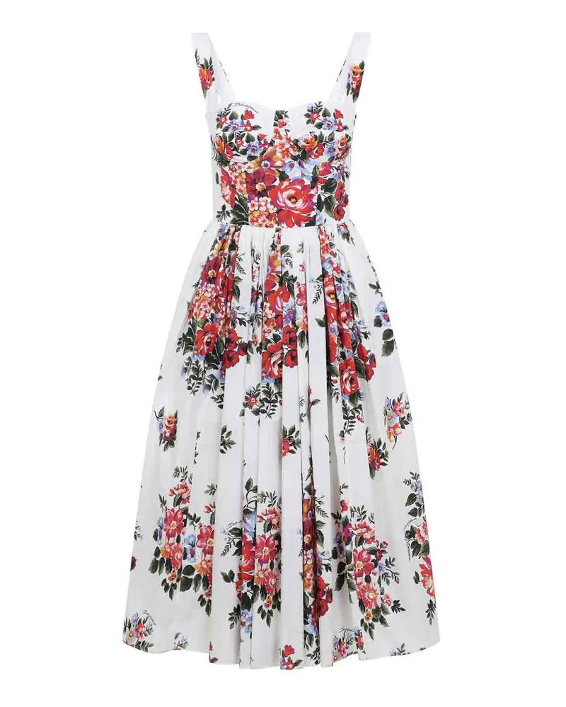 Dolce & Gabbana Knielanges Kleid - Weiß Weiß