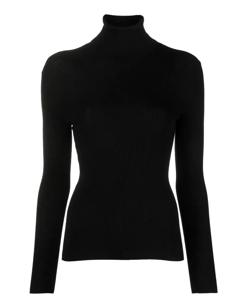 P.A.R.O.S.H. P. A.R. O H. Rundhalspullover - Schwarz Schwarz