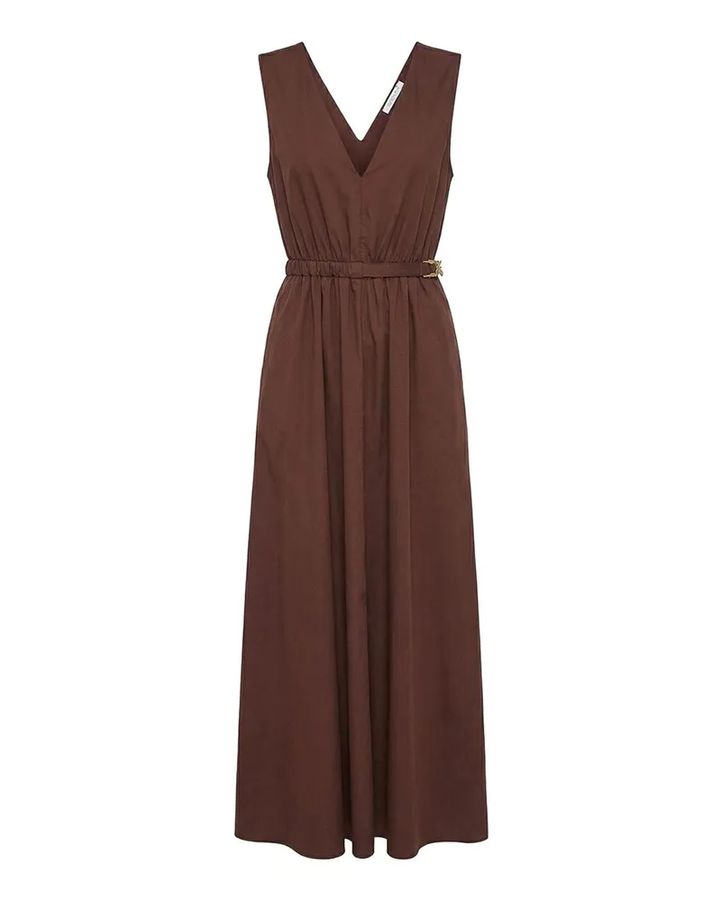 Patrizia Pepe Knielanges Kleid - Braun Braun