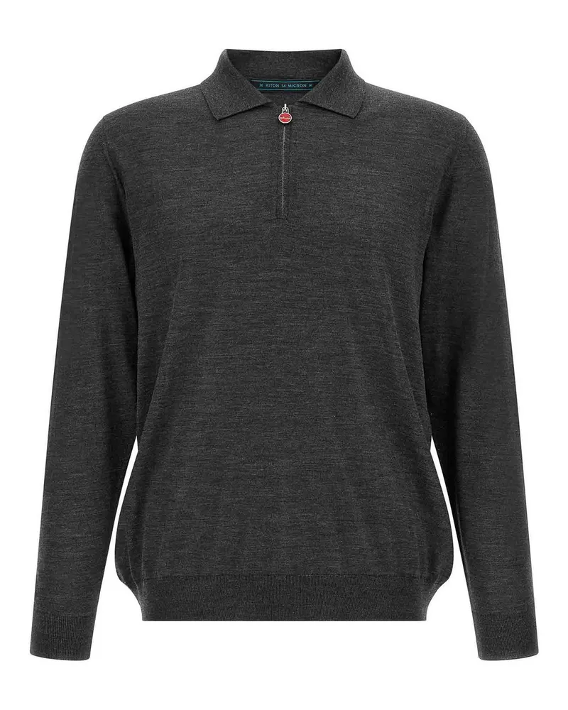 Kiton Poloshirt - Grau Grau