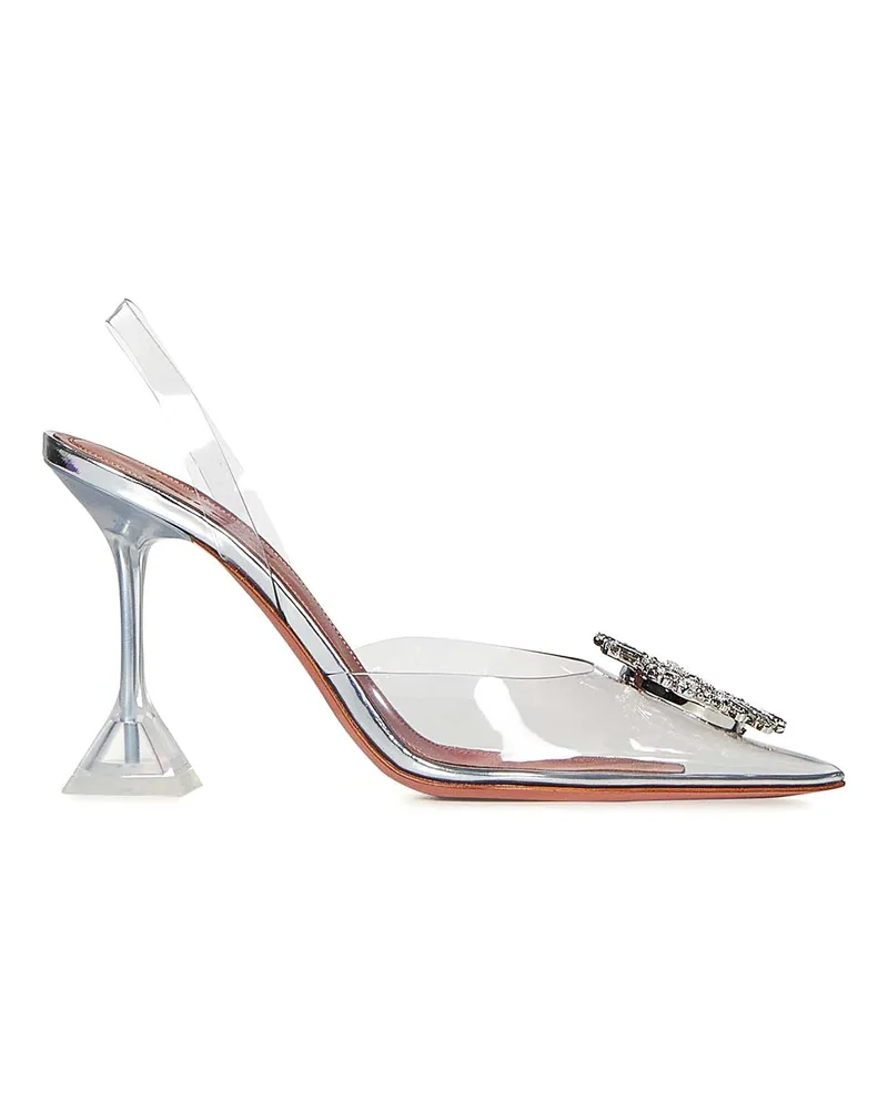 Amina Muaddi Pumps - Grau Grau