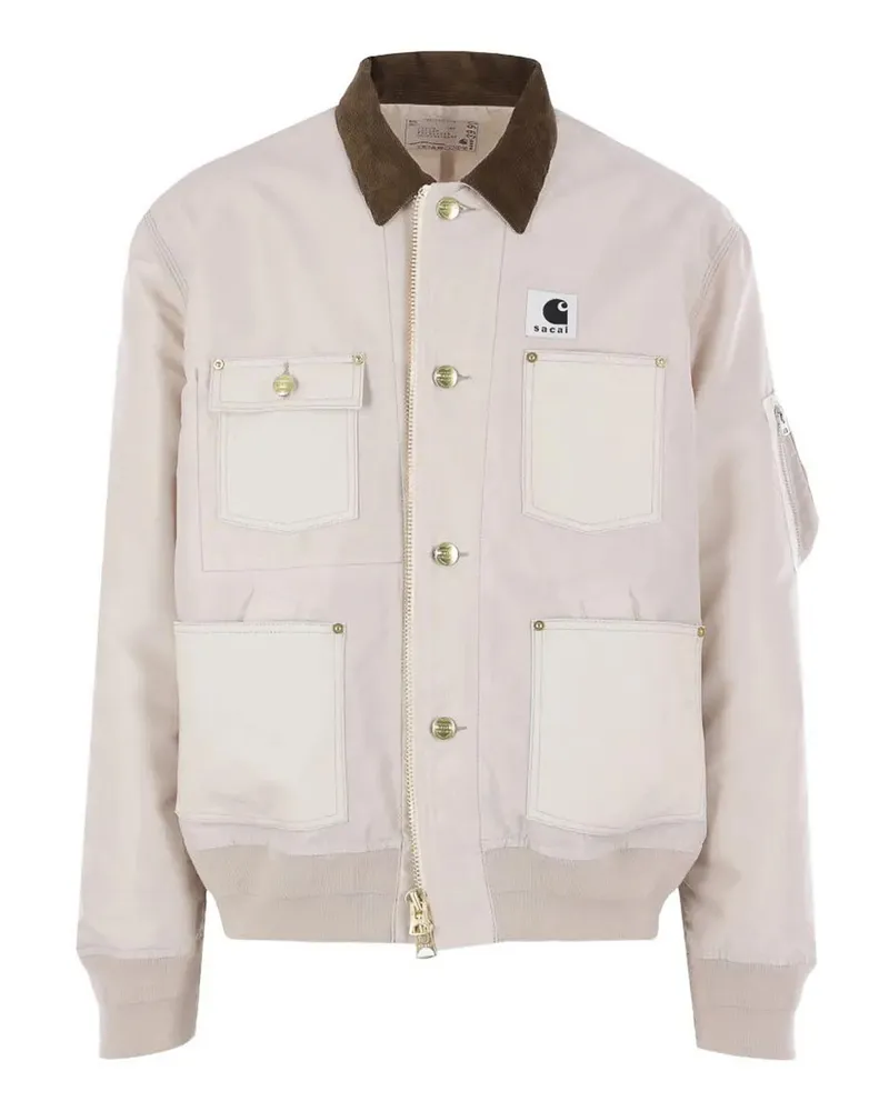 Sacai Daunenjacke - Weiß Weiß