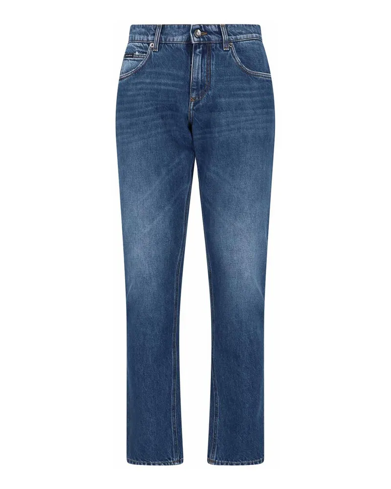 Dolce & Gabbana Straight Leg Jeans - Blau Blau
