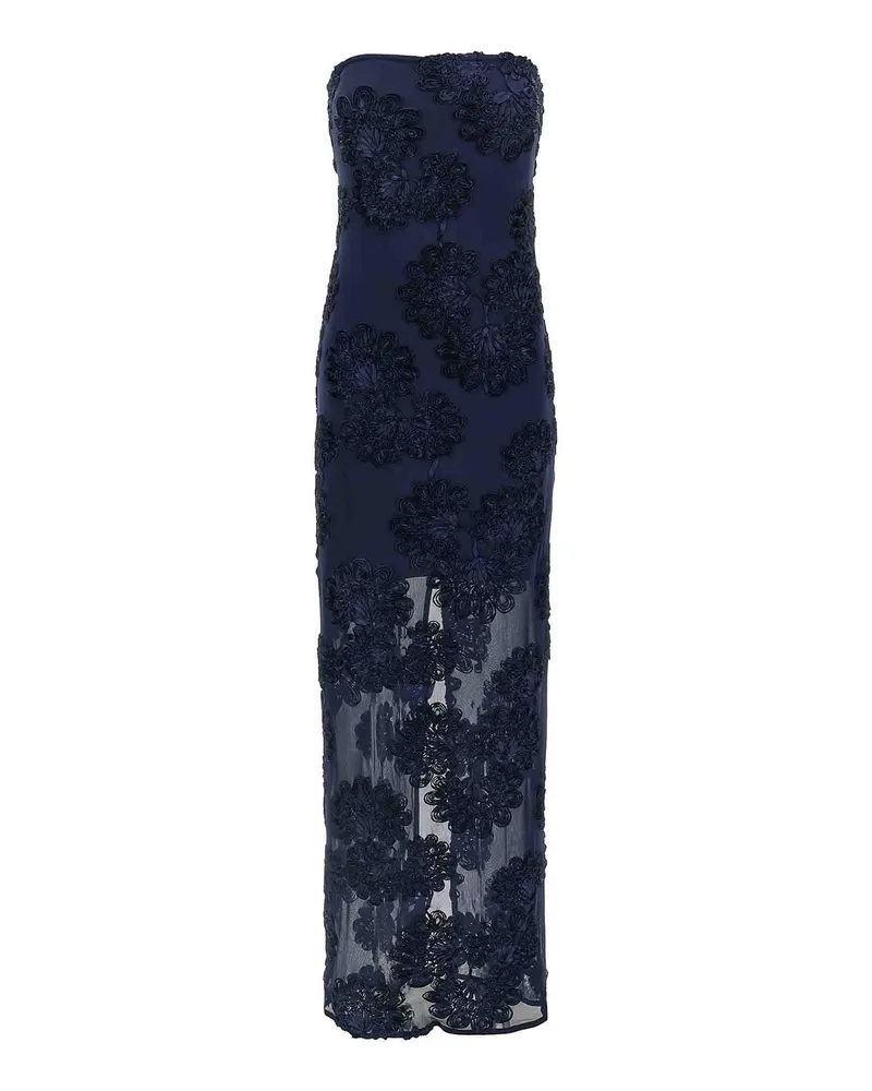 ROTATE Birger Christensen Maxikleid - Blau Blau