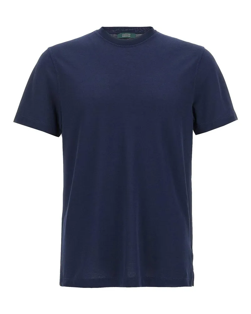 Zanone T-Shirt - Blau Blau