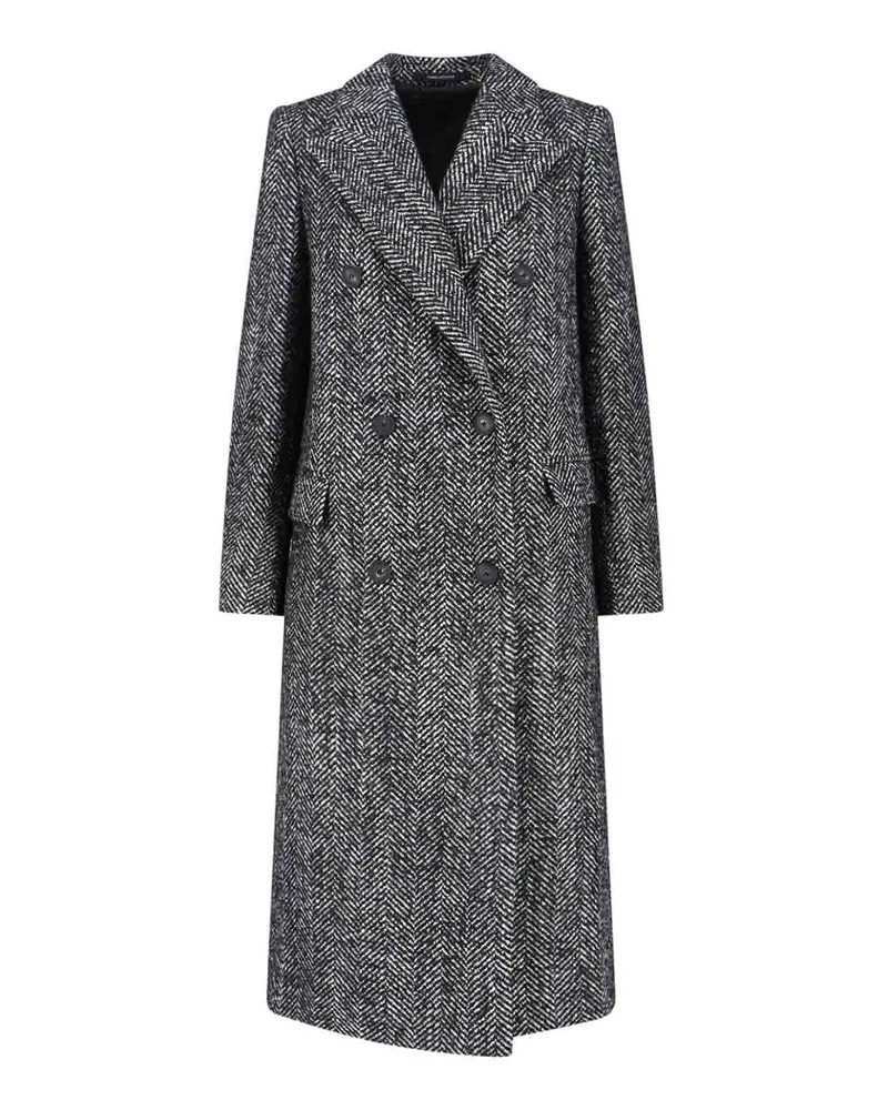 Tagliatore Knielanger Mantel - Schwarz Schwarz